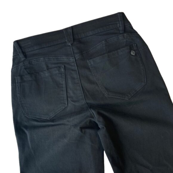 Democracy Ab Solution Straight Leg Mid Rise Jeans Women's 6 Black NWT - Picture 7 of 7